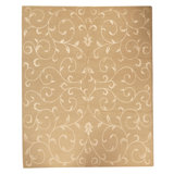 Hand Knotted Area Rug in Beige