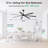 72" Large Ceiling Fan with Light and Remote, 6-Speed Quiet Reversible DC Motor, 3CCT LED, Black/Walnut Finish