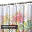 Rideau de douche tropical à motif floral aquarelle tropical avec 12 crochets-1155138643