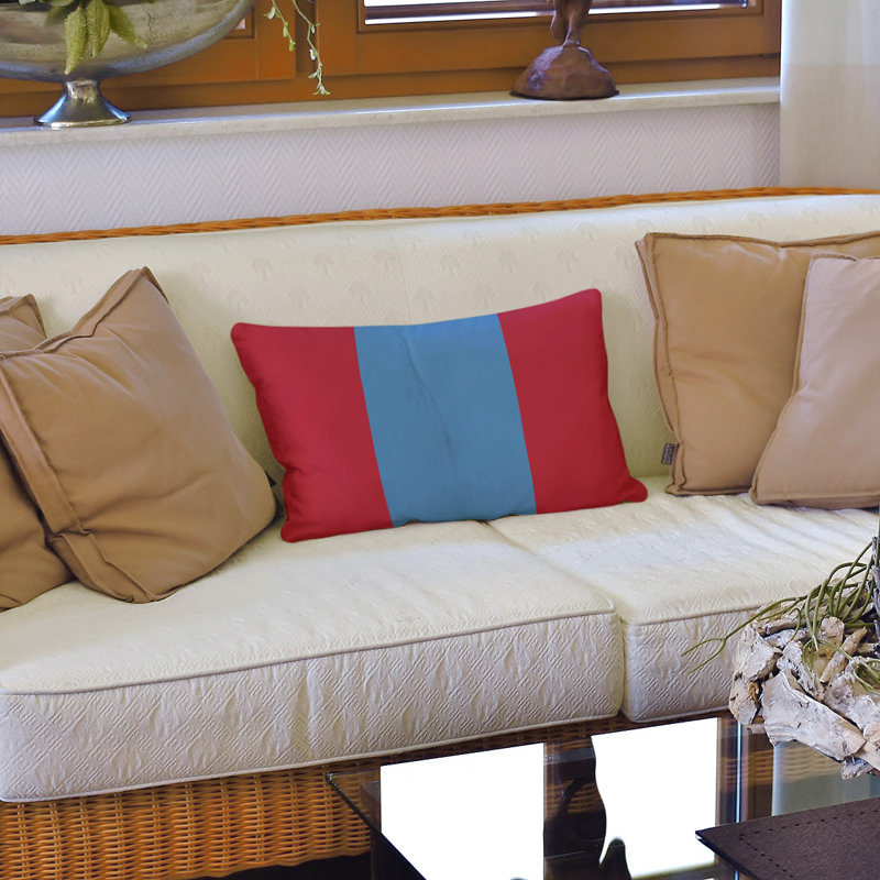 Housse de coussin lombaire Atlanta, Rose foncé / bleu ciel, Tennessee Red
