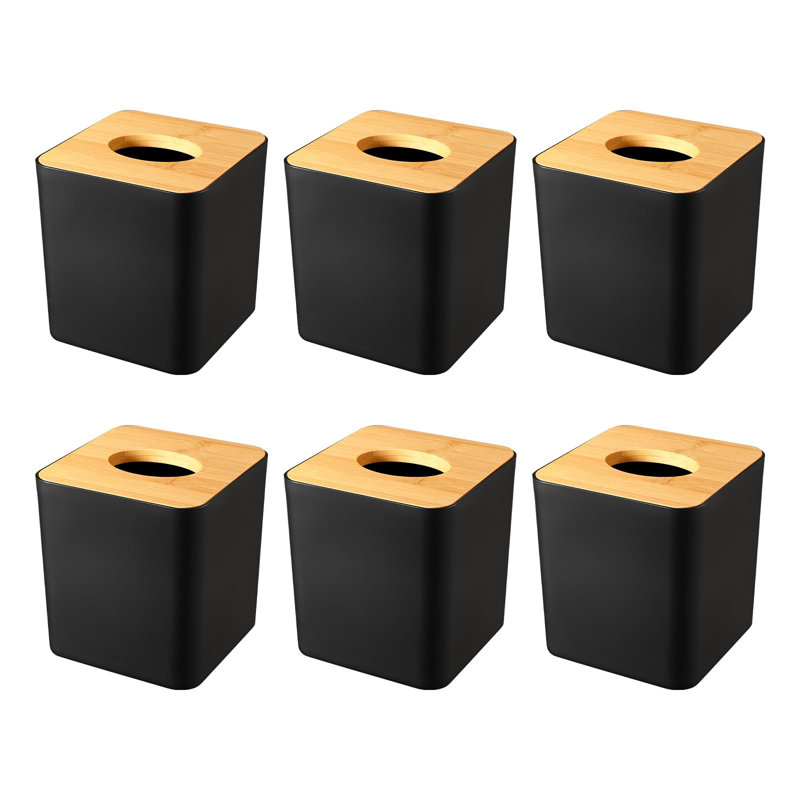 Ensemble de 6 housses de papier hygiénique en vrac, housse de boîte à mouchoirs, porte-mouchoirs, porte-boîte à mouchoirs, housse de boîte à mouchoirs, distributeur de papier hygiénique pour cube, housses de boîte à mouchoirs, maison et bureau, 