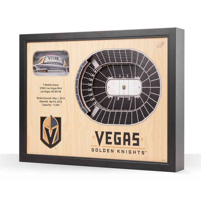 Décoration murale 25 couches NCAA, Golden Knights de Las Vegas