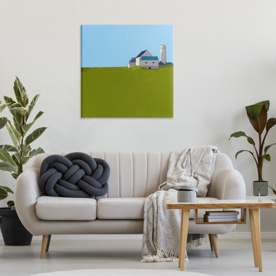 «Farmland Silo in Distance Canvas», conception par Ruth LaGue