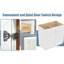 Armoire de cuisine autoportante blanche classique avec 2 portes, 1 tablette, - tiroirs, charnières à fermeture en douceur, caoutchouc, installation facile, l 36 po x H 34,5 po, idéal pour les petites cuisines, en bois massif