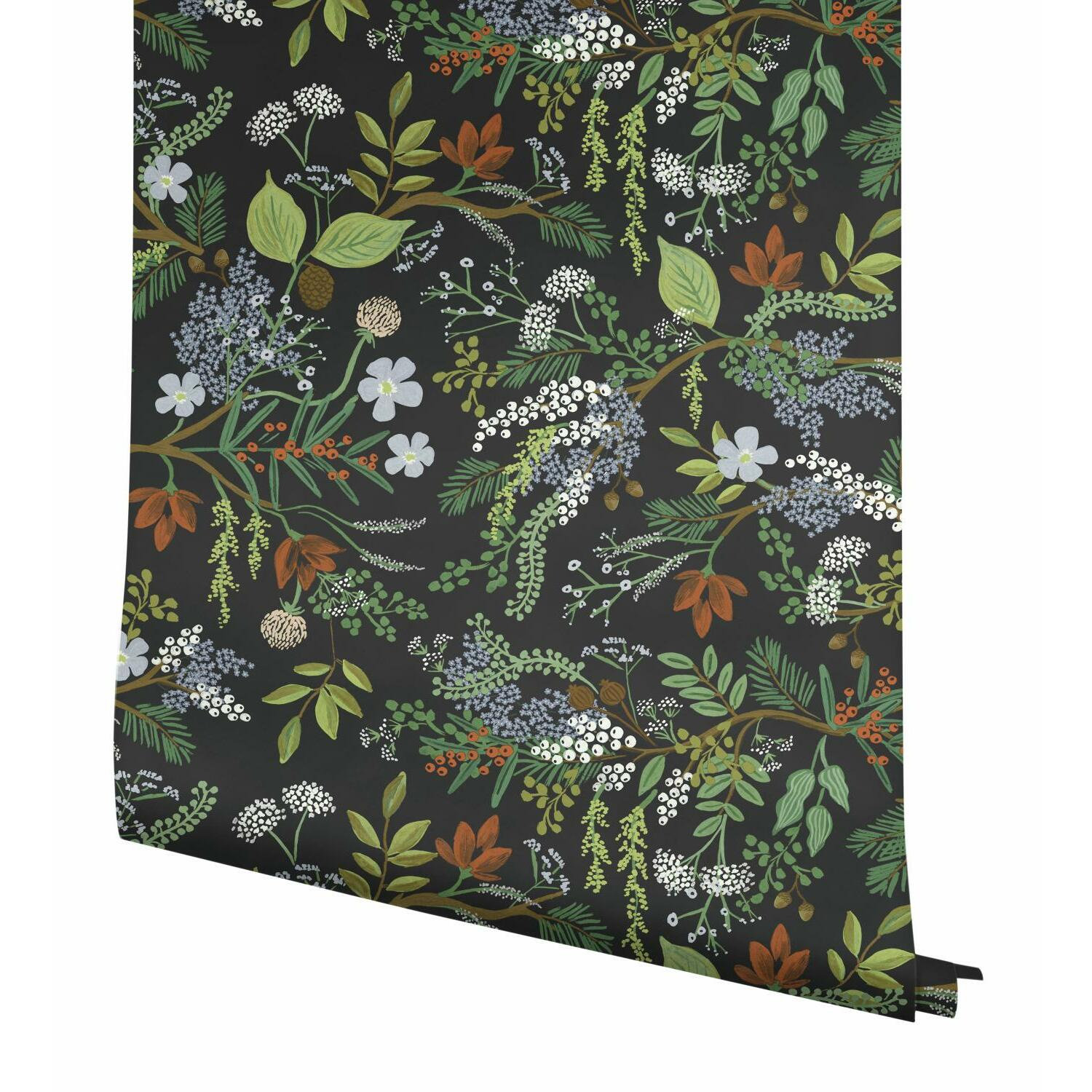 Juniper Forest Wallpaper Roll, Black