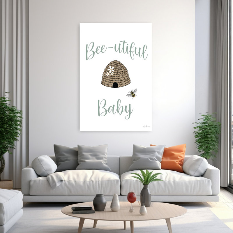 «Bee-Utorable Baby», art contemporain abeille, H 60 po x l 40 po