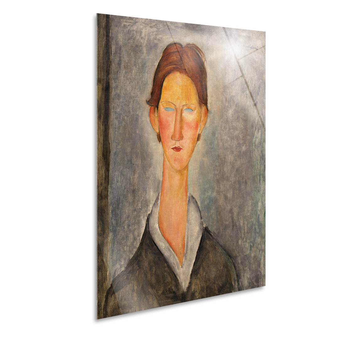 Wandbild Kurzhaariger Mann von Amedeo Modigliani