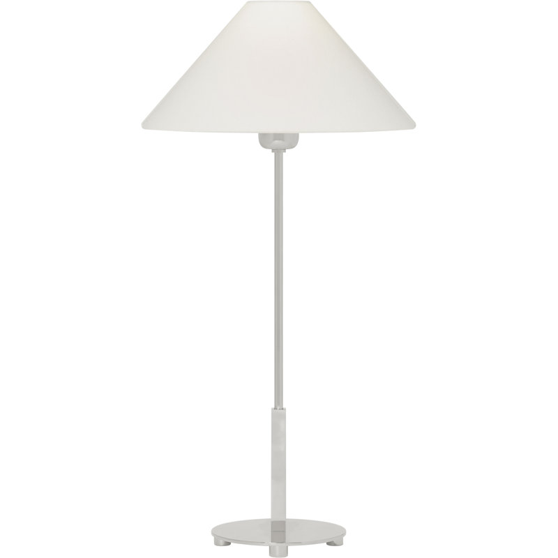 J. Randall Powers Hackney Table Lamp, Polished Nickel, Fabric