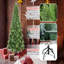 Arbre de Noël artificiel 7,5 pi 7,5 pi, extrémités en PE + PVC 2155, branches articulées réalistes, base en métal stable-1649576562-1649576566