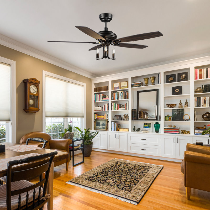 Jadiss 52'' low profile ceiling fan with light