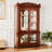 Mirrored Back Lighted Curio Cabinet