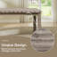 5 Piece Dining Table Set, Farmhouse Rectangular Kitchen Table & 4 Upholstery Chairs, Beige-1718877593-1718455023