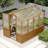 Wooden Outdoor Greenhouse With Polycarbonate Panels, Lockable Door & Adjustable Ventilation