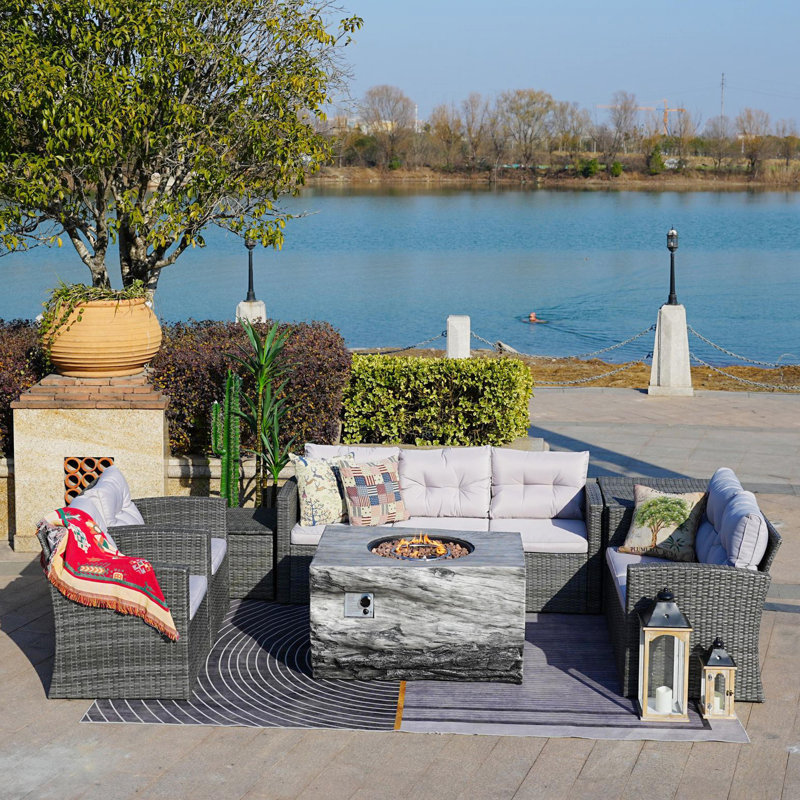 7 Piece Complete Patio Set with Cushions