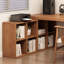 Bureau brun en bois massif en forme de L-1789262390-1789262388
