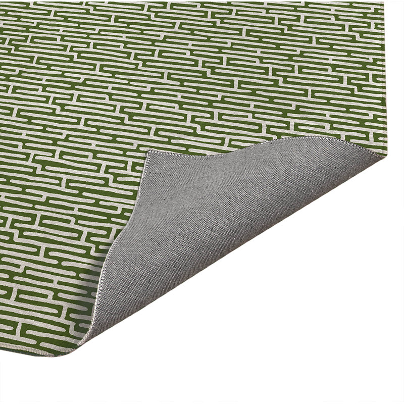Paillasson intérieur Twilight Labyrinth, L 5 po x L 7 po, Vert olive
