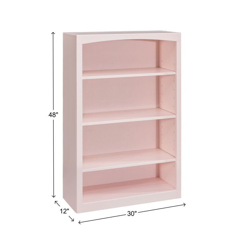 Bibliothèque classique Ossy, Rosé, (4 tablettes) H 48 po x l 30 po x P 12 po