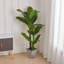 Artificial Tropical Plant with Plastic Flowerpot Home and Office Plant Decoration-1486098224