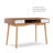 Aaron Two Drawer Mid-Century Modern Open Shelf Wooden Desk-59137468