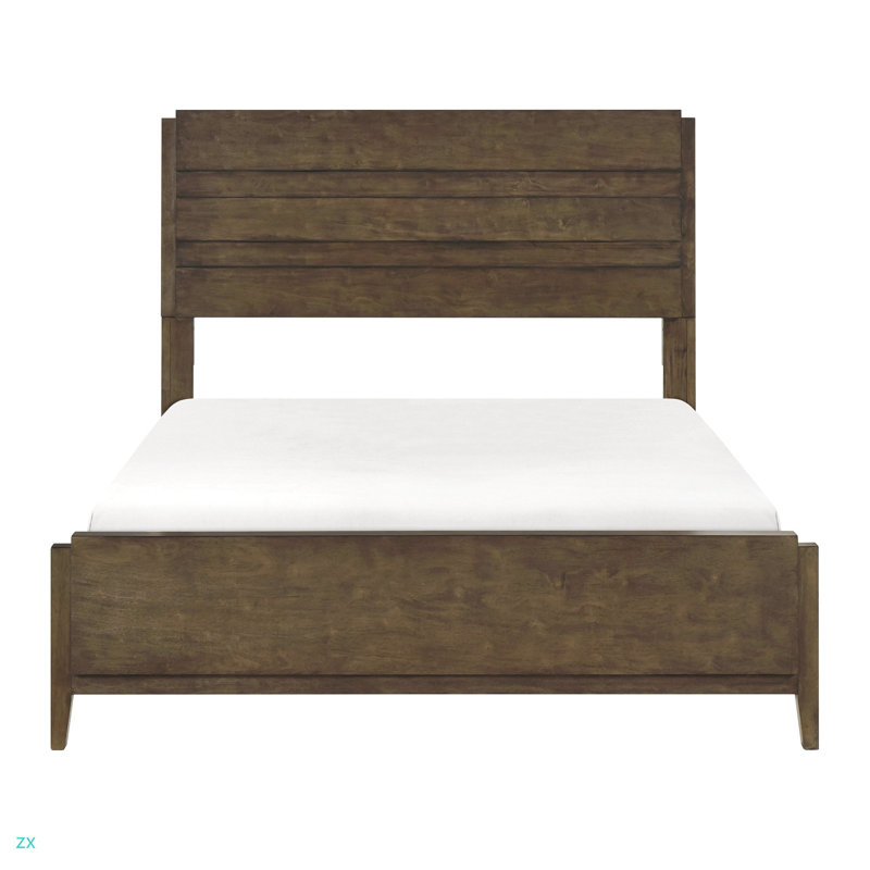 Lit d'hévéa massif classique classique 1pc, Très grand lit