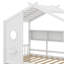 Lit maison avec tiroirs, tablette de rangement-1865102783