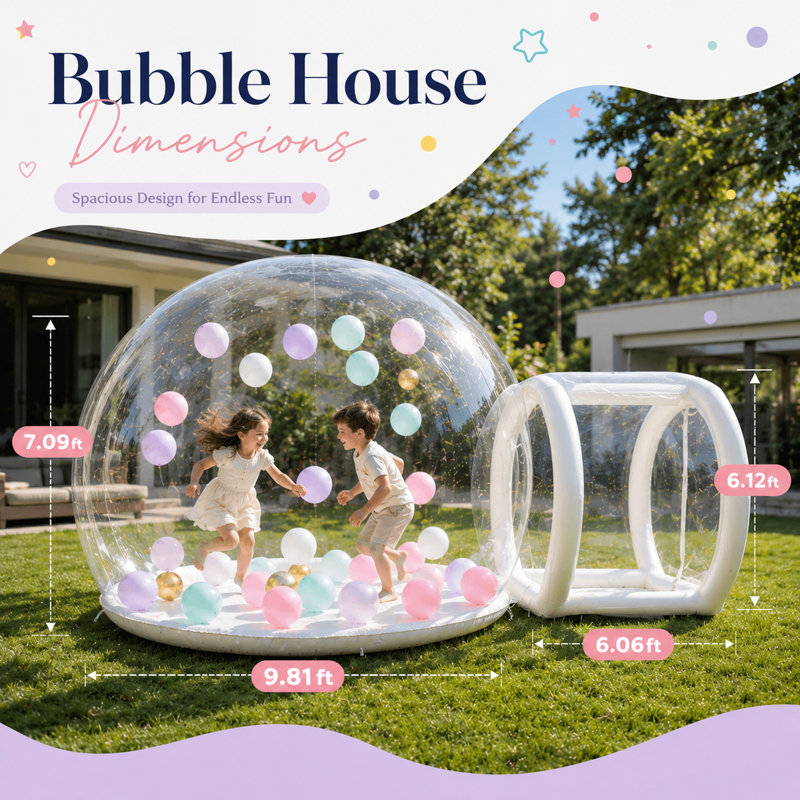 Tente à bulles 10 pi pour les décorations de fête