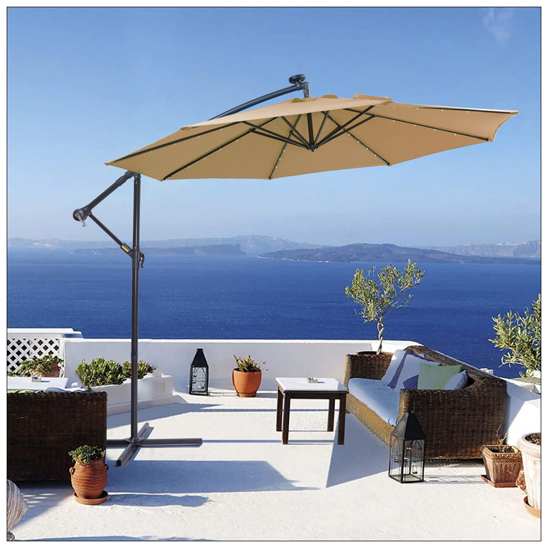 Parasol d'extérieur à DEL 10 pi