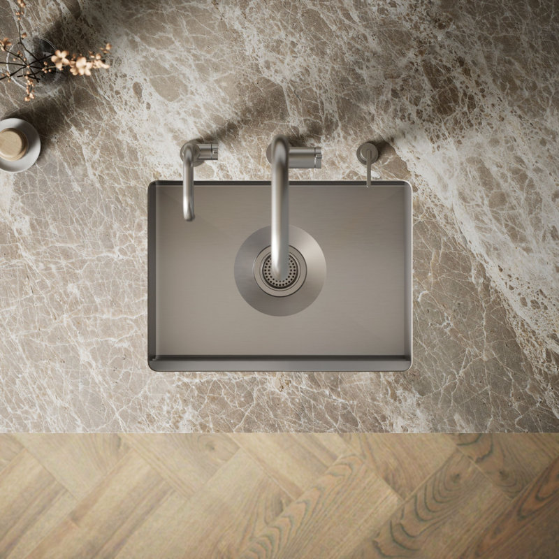 Prolific 23" x 17-3/4" x 10" Under-Mount Single-Bowl Kitchen Sink with Accessories