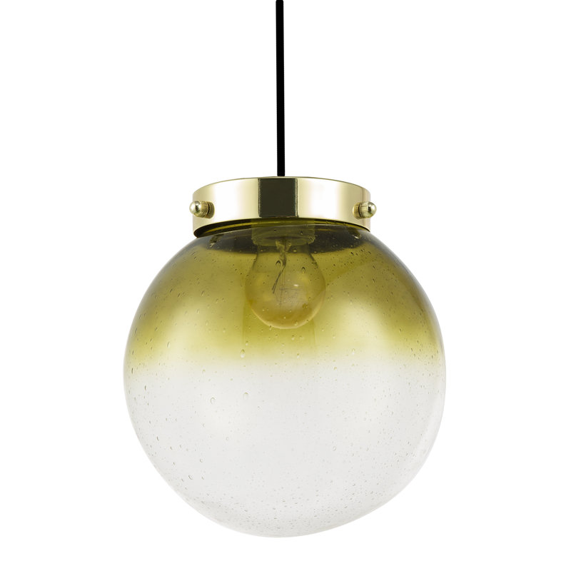 21cm H Glass Lamp Shade in Green