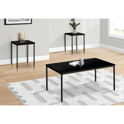Table Set, 3Pcs Set, Coffee, End, Metal