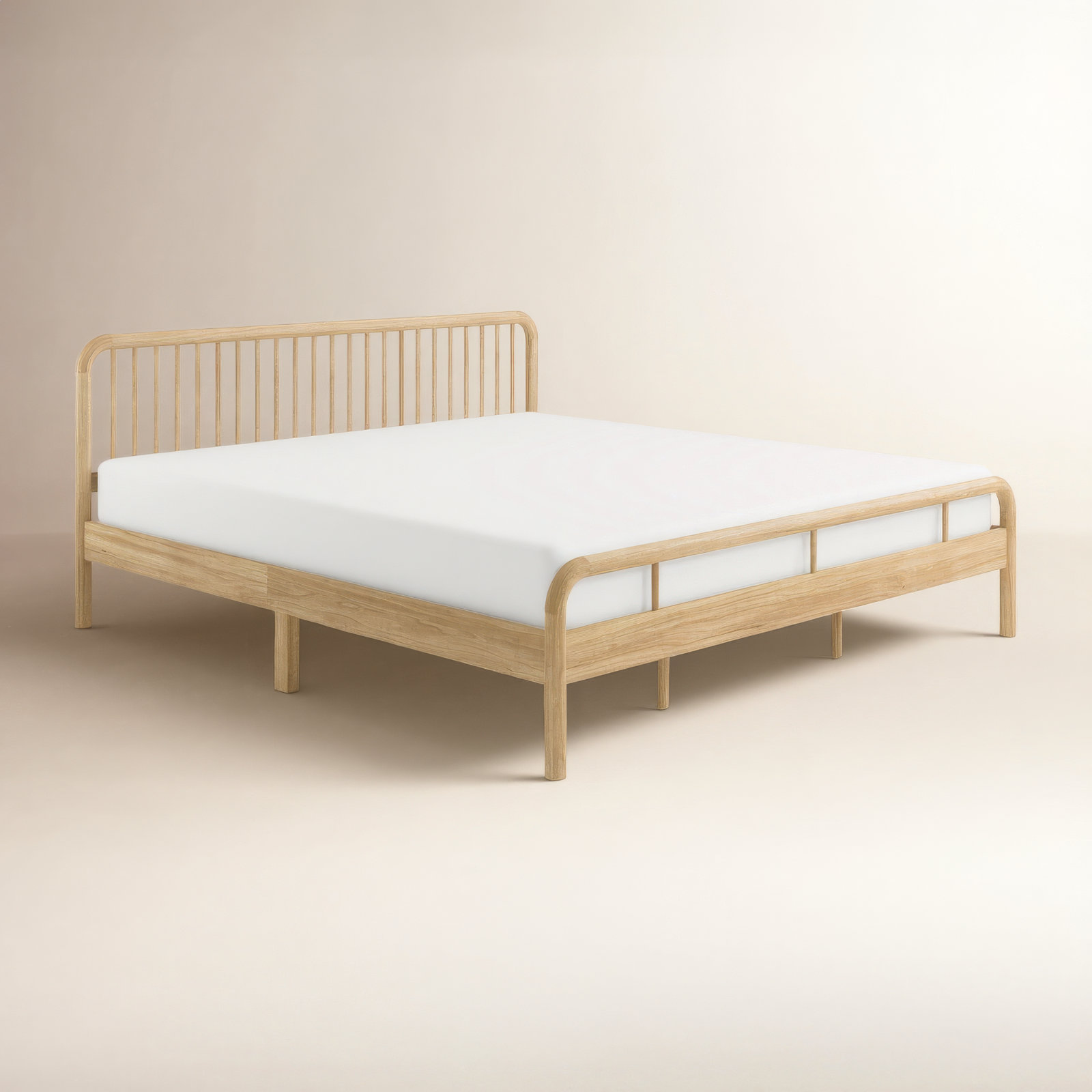 Porto Queen Bed, Natural, King