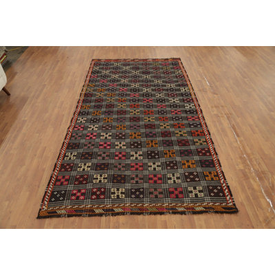 Tapis géométrique en laine 6 x 11