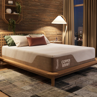 Roost 14-Inch Copper Smart Thermic Gel Memory Foam Hybrid Mattress