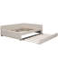 Lit plateforme tapissier avec port USB et lit gigogne simple-596952528
