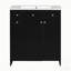 Ensemble de meuble-lavabo simple 30 po avec plateau en céramique Tahirih-668049454