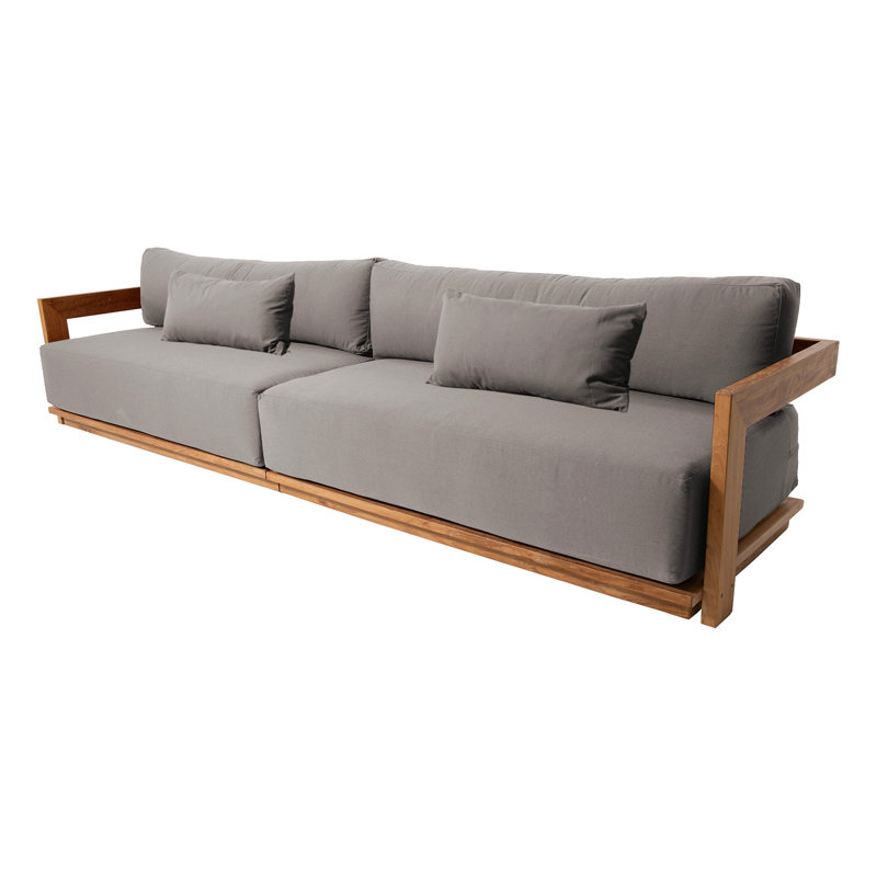 Hermosa Outdoor 4 - Seat Patio Sofa, Taupe