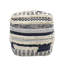 Pouf carré rayé 18 po Grand Canyon
