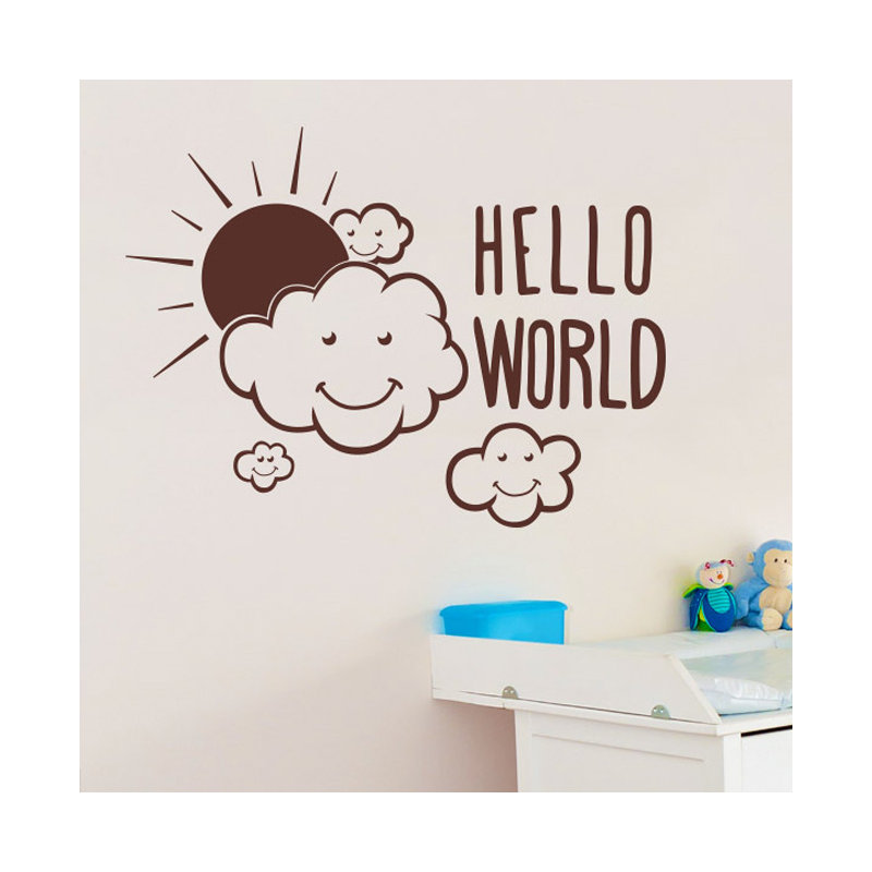 Wall Decal, Brown, Large