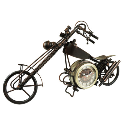 Analogue Metal Mechanical Tabletop Clock in