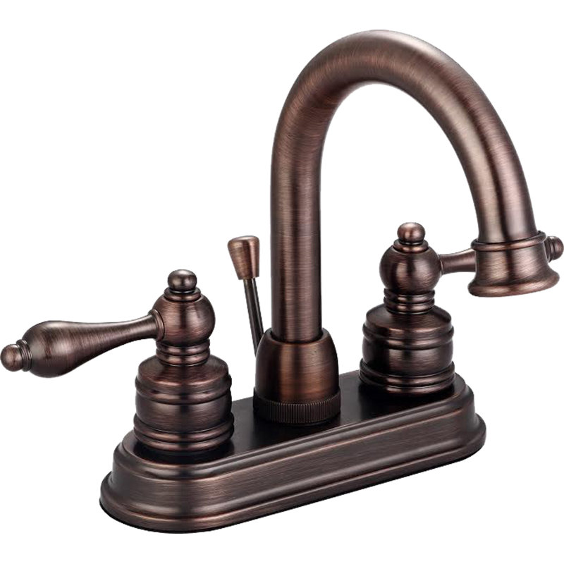 Castille 2-handle Bathroom Faucet with Drain Assembly, Vintage Bronze