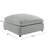 Jenny Plush Polyester 40 In. Square Ottoman