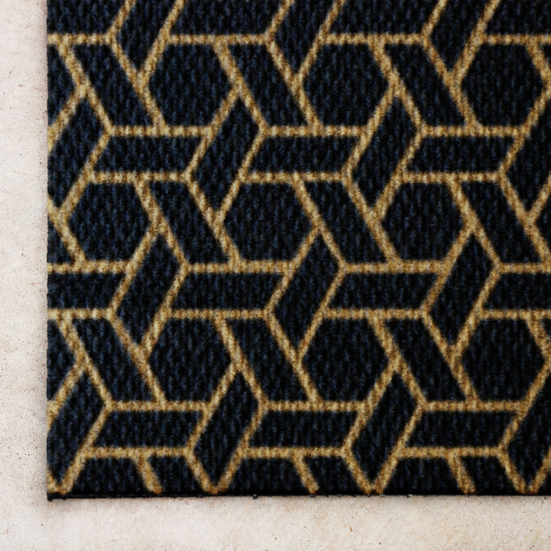 Neighburly Non-Slip Geometric Outdoor Doormat