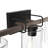 Nitya 24 in. 3-Light Farmhouse Dimmable Vanity Light in Matte Black & Oak with Clear Glass Shade