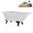 62" Streamline Clawfoot Tub,Tray,Drain, Clawfeet-101628986-102218230