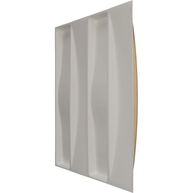 Panneau mural décoratif 3D universel l 19 5/8 po x H 19 5/8 po Caputo EnduraWall métallique (couvre 2,67 pieds carrés)