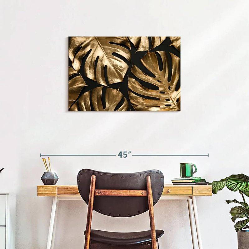 Harnek Golden Tropical Monstera, 20" H x 30" W