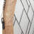 36"H Cathedral Geometric Clear Glass Window Panel In Mango Wood Frame