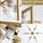 6 Light Chandelier, 24.4" Modern Farmhouse Chandeliers For Dining Room, Industrial Metal Geometric Hanging Light Fixture With Clear Glass Shade, Adjustable Height Chandelier For Kitchen Island Living Room Foyer-154928215