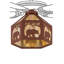 Lone Bear 1-Light Bowl Ceiling Fan Light Kit