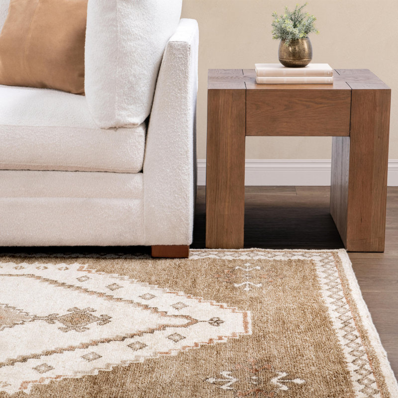Luxor Handknotted Wool Blend Accent Rug, Rectangle 2' x 3'